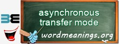 WordMeaning blackboard for asynchronous transfer mode